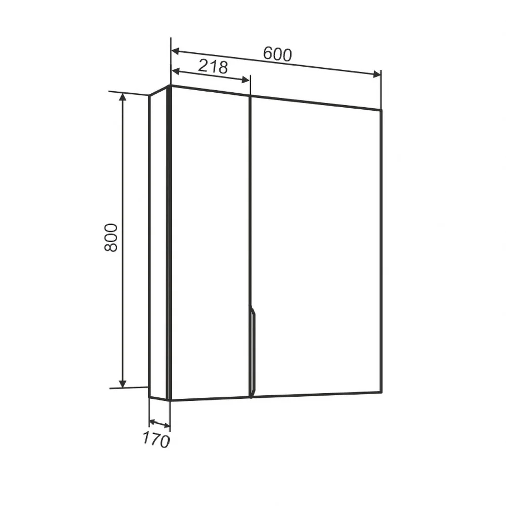 Приобрести aqua de marco зеркало-шкаф axioma 60 см, белый 1060wgaxi