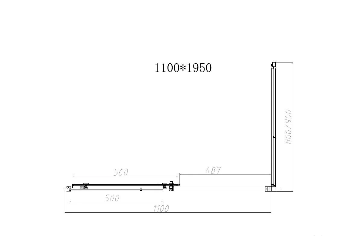 Приобрести vincea душевое ограждение slim-n 90х110 см, прозрачное, оружейная сталь vsr-4sn9011clgm