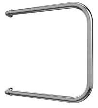 Terminus Полотенцесушитель П - образный 32х70 см, боковое подключение, водяной, хром