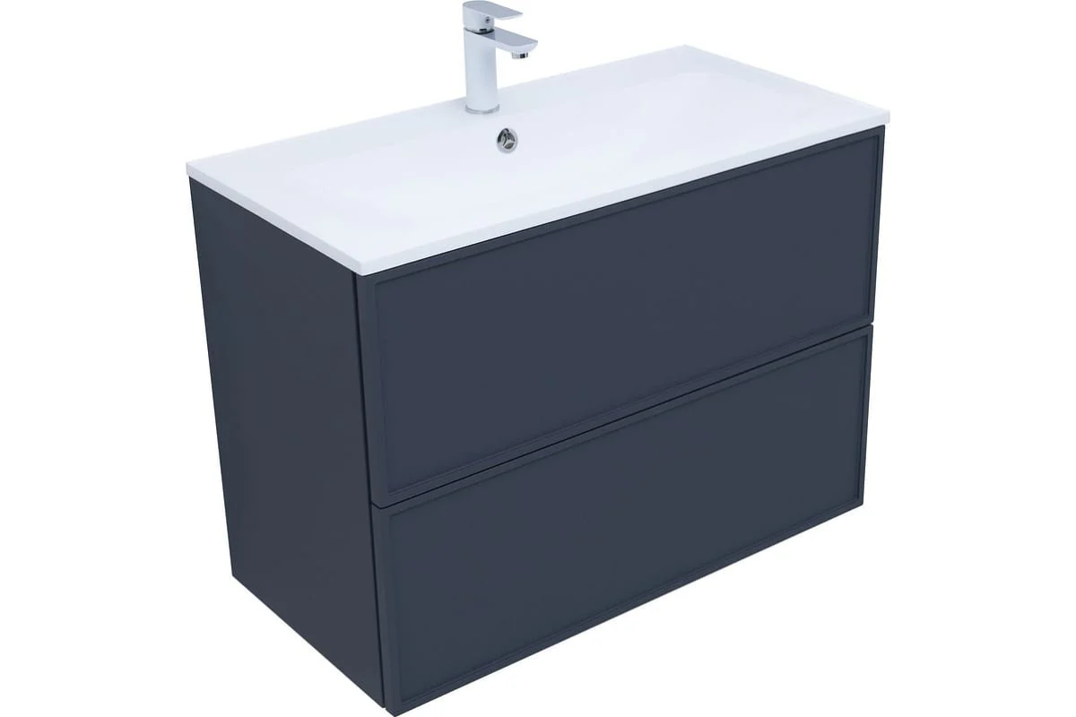 Приобрести aquanet тумба с раковиной арт 90 см, маренго