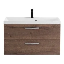BelBagno Тумба с раковиной AURORA 90 см, подвесная Rovere Tabacco, белая раковина