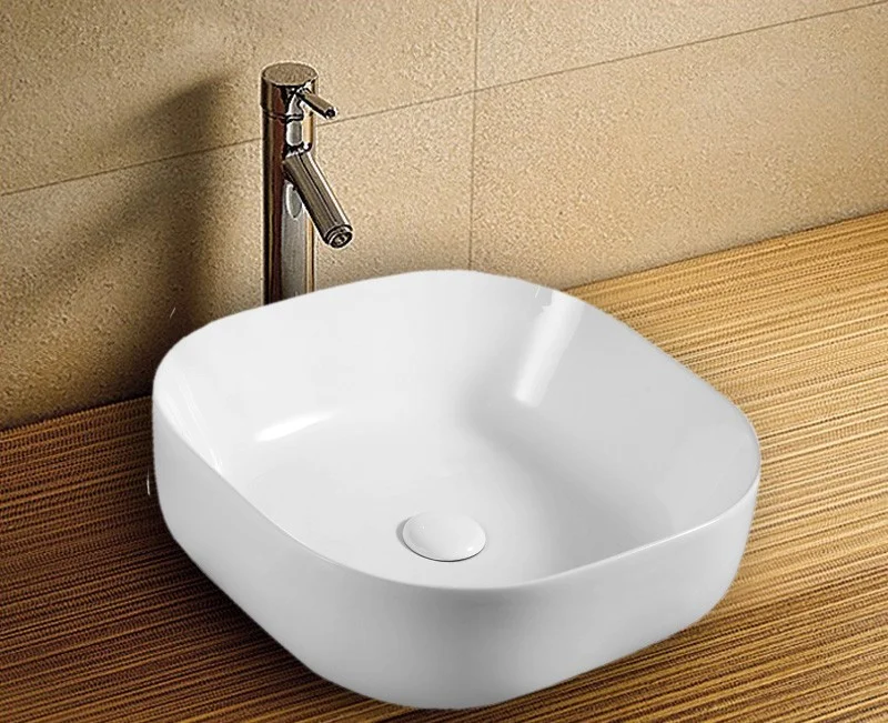 Приобрести azario раковина накладная 43х43 см, белая az-41288