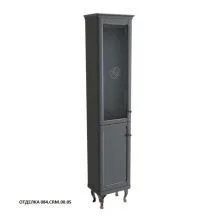 Caprigo Пенал IMPERIO 40 см, левый, черный, эмаль