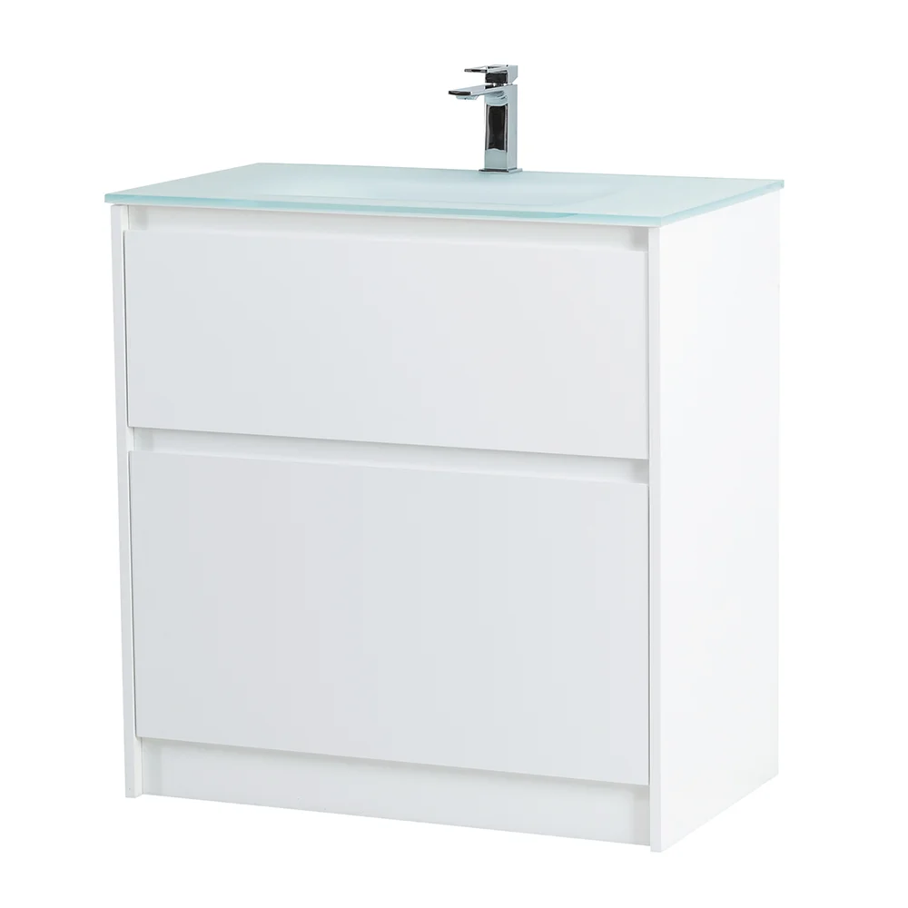 Приобрести belbagno тумба с раковиной kraft 80 см, напольная bianco opaco, белая матовая раковина