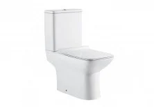 Напольный унитаз-компакт безободковый Sole Quadro + крышка с микролифтом