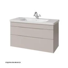 Caprigo Тумба с раковиной LENTO 100 см, светло бежевая, эмаль