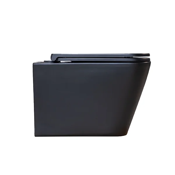 Приобрести sole унитаз подвесной cube 2 black, безободковый с сиденьем дюропласт, микролифт, черный ут000063646