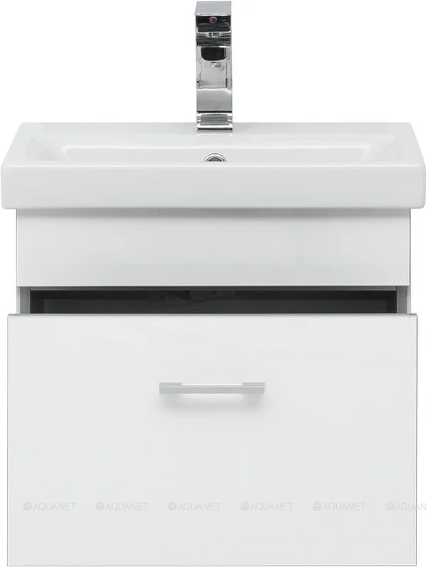 Приобрести aquanet тумба с раковиной верона 50 см, (moduo slim) белая