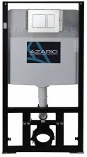 Azario Инсталляция для подвесного унитаза 3/6л с белой кнопкой. AZ-8010-1000; AZ-8200-0032