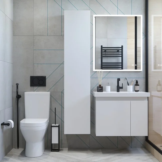 Приобрести briz тумба подвесная biella 70 см, белая, т18-70