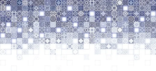 Приобрести плитка настенная cersanit hammam blue многоцветный рельеф