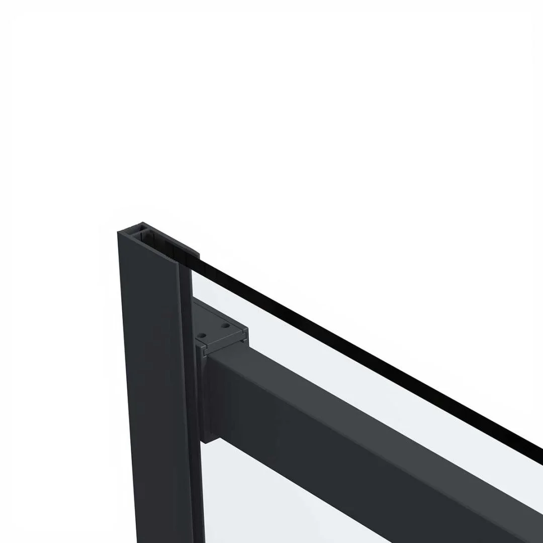 Приобрести vincea душевое ограждение como soft 150х90 см, прозрачное, черное vsr-1cs9015clb