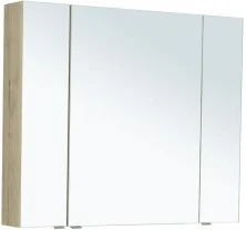 Aquanet Зеркальный шкаф Алвита New 100 см, дуб веллингтон белый