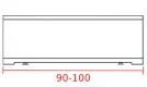 Заказать фронтальная панель 90-100 см 