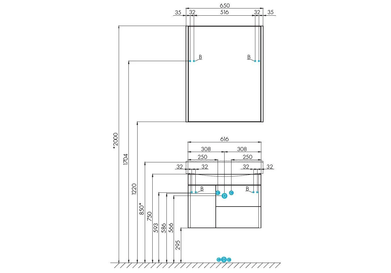 Приобрести тумба с раковиной акватон беверли 65 см 1a235301bv010;1wh302501, белый
