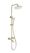 Душевая система с термостатом WONZON & WOGHAND CAPSULE, Брашированное золото (WW-B3031-A3-BG)