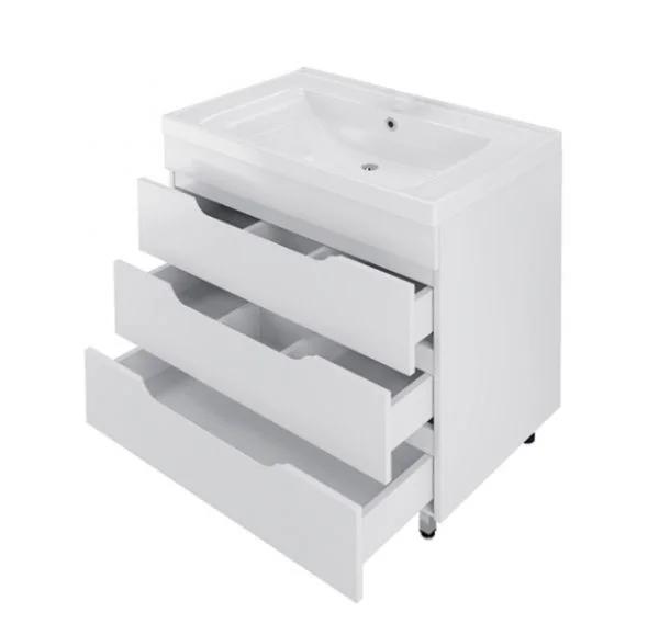 Приобрести mirsant тумба soho quadro 80см, напольная с раковиной