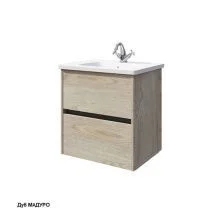 Caprigo Тумба с раковиной SEATTLE 60 см, дуб мадуро, экошпон