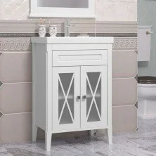 Opadiris Тумба напольная с раковиной Палермо 60 см, белая матовая