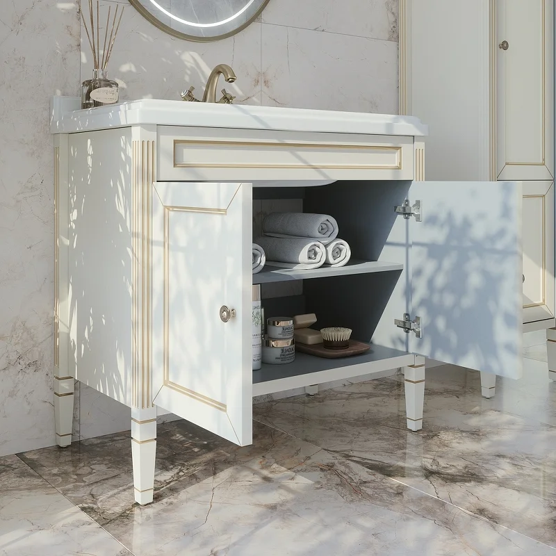 Приобрести caprigo тумба с раковиной напольная albion promo 90 см, светло бежевая 33319uv-011.vot.00.20