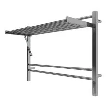 Terminus Полотенцесушитель Горизонт П8 80х60 см, с полкой, электрический, хром