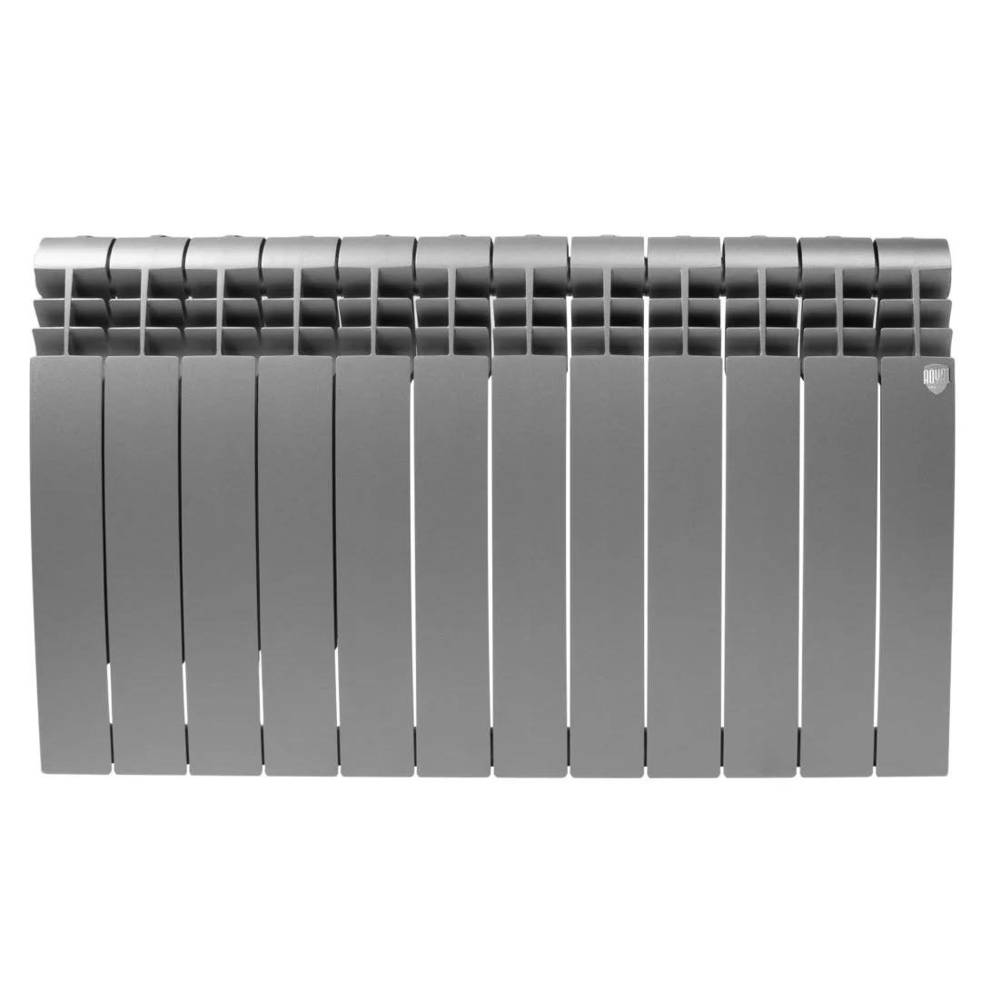 Приобрести royal thermo радиатор биметаллический biliner 500 /silver satin ( серебристый ) - 12 секц.