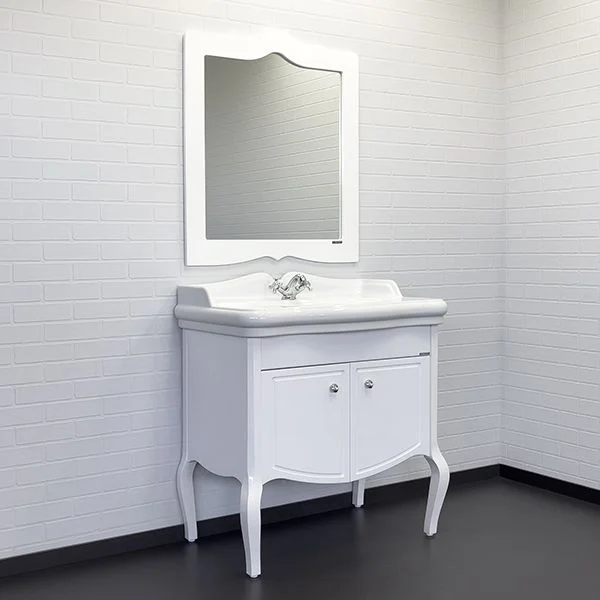 Приобрести сomforty тумба с раковиной "лувр-90" белый глянец