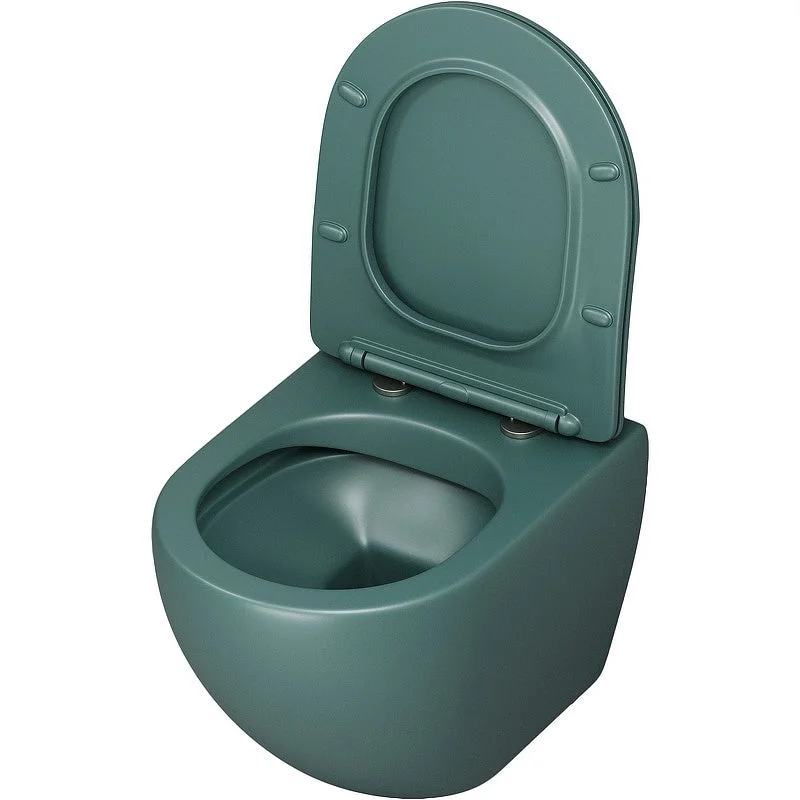 Приобрести grossman унитаз подвесной color с крышкой дюропласт, микролифт, зеленый gr-4455olms