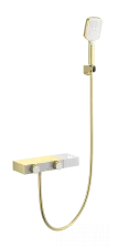 Смеситель для ванны с душем WONZON & WOGHAND Shelf, Брашированное золото (WW-B2551-BG)