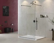 Cezares Душевая перегородка LIBERTA 105 см, черный LIBERTA-L-2-105-120-C-NERO