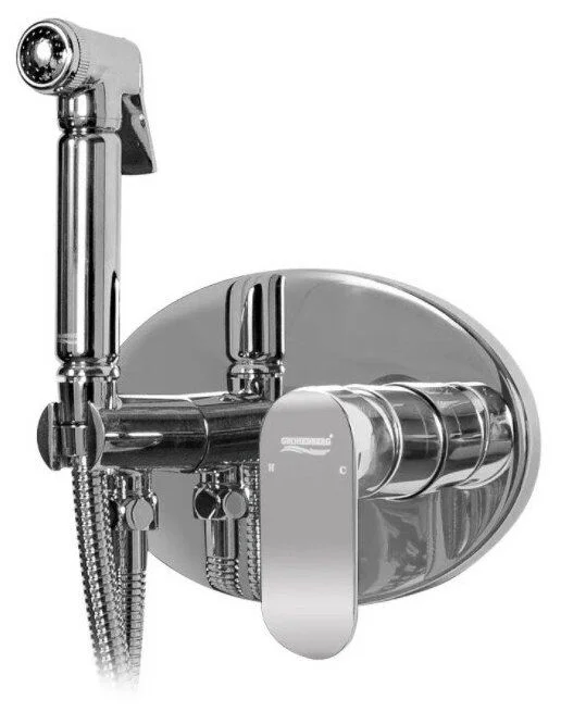 Приобрести grocenberg смеситель с гигиеническим душем, хром gb003cr