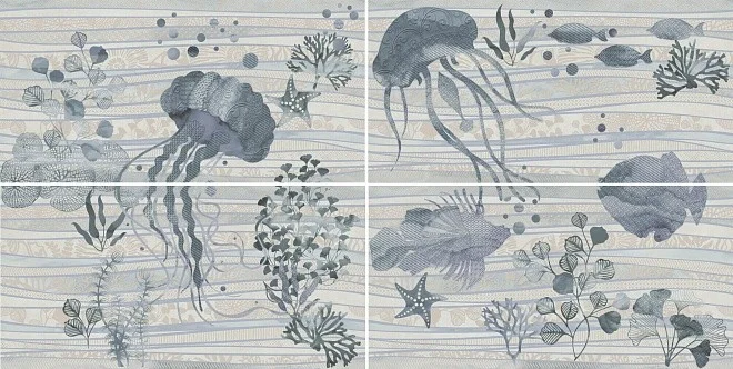 Приобрести панно настенное kerama marazzi маритимос панно