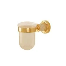 Boheme Стакан для зубных щеток Murano, золото\белый 10904-W-G