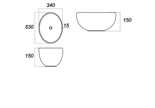 Приобрести раковина sanita luxe накладная ringo 53 см