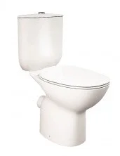 Унитаз компакт безободковый RAK Ceramics Morning с крышкой микролифт