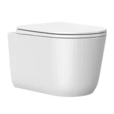 Comforty Подвесной унитаз CF3C789WH, торнадо, тонкое сиденье дюропласт с микролифтом, белый глянец