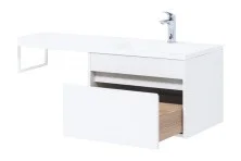 Aquanet Тумба с раковиной Токио 58 см, белая (подвесная, 1 ящик)
