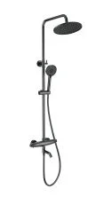 Душевая система с термостатом WONZON & WOGHAND CAPSULE, Темный графит (WW-B3031-A3-BGG)