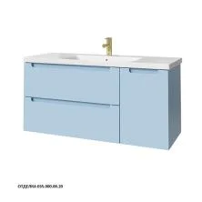 Caprigo Тумба с раковиной TERMIN-Smalty 120 см, правая, голубая, эмаль