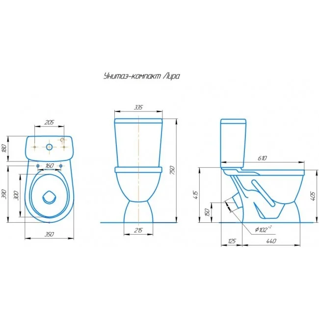 Приобрести rosa унитаз напольный лира, белый, сиденье полипропилен 35403