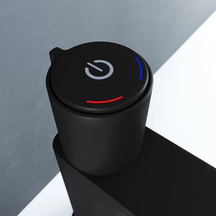 Приобрести iddis смеситель для раковины slide push control 182мм, черный матовый sliblbti01