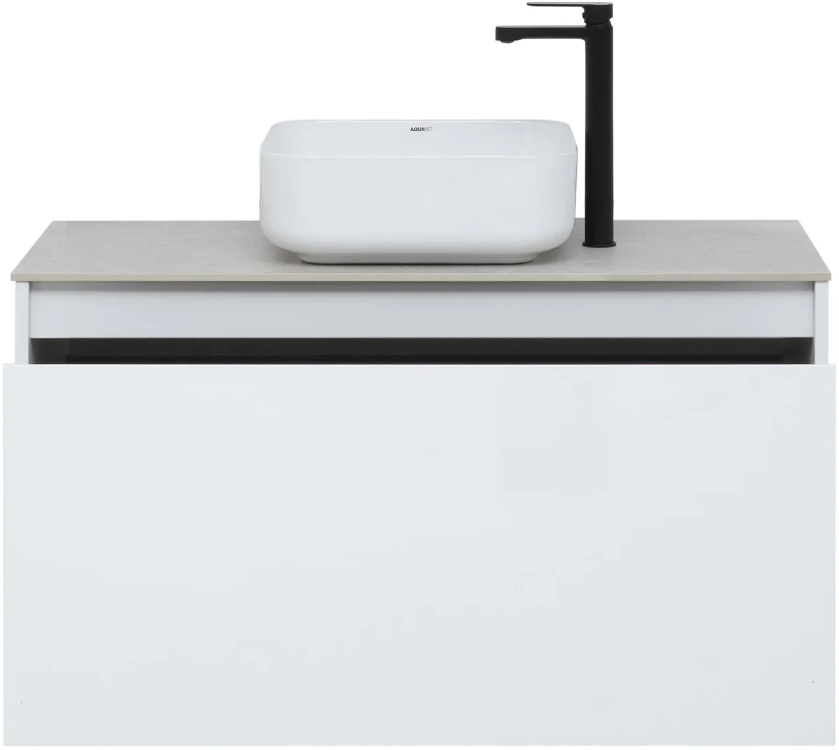 Приобрести aquanet тумба со столешницей nova lite 100 см, белая (1 ящик)