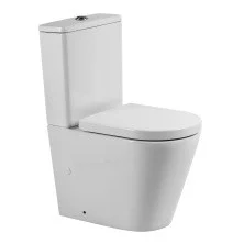 BelBagno Унитаз компакт FLAY-TOR безободковый со смывом TORNADO с сиденьем дюропласт, микролифт, белый BB2149CP-TOR/BB2149T/BB865SC