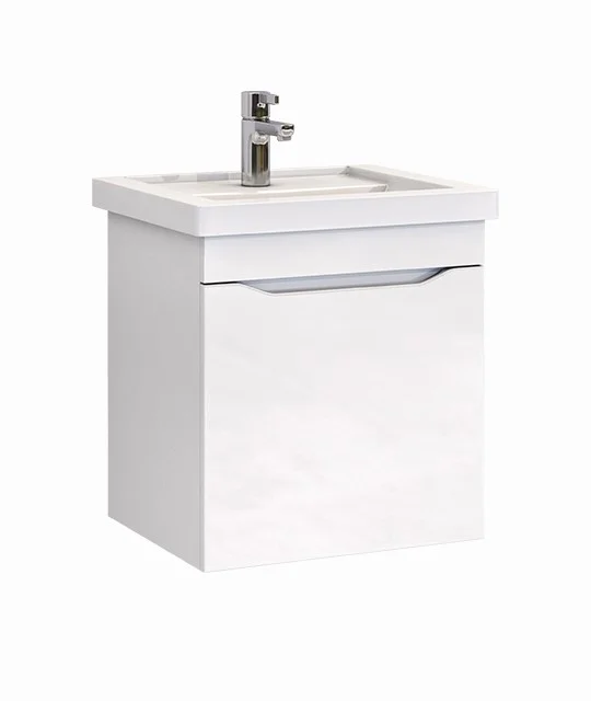 Приобрести vigo тумба с раковиной grani 50см, 1 ящик, подвесная, белая tp.gri.fos.50.1y