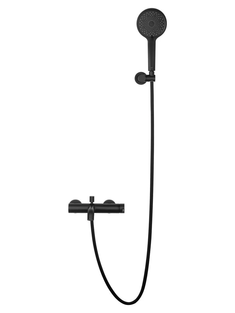 Приобрести смеситель для ванны с душем wonzon & woghand stick, черный матовый (ww-88639017-mb)