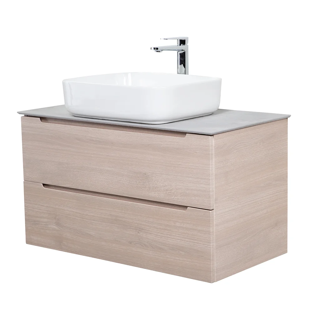 Приобрести belbagno тумба со столешницей etna 80 см, подвесная rovere grigio