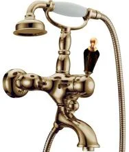 Boheme Смеситель для ванны Medici Ripresa, бронза\черные кристаллы 303-BSW