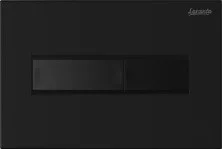 Loranto Кнопка смыва механическая, двойная, черный матовый