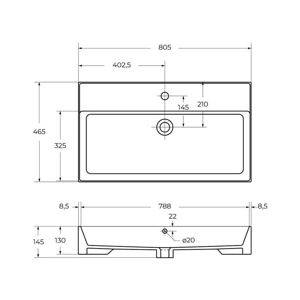 Приобрести cezares тумба подвесная с раковиной molveno 46 80 см legno grigio, серая molveno 46-80-2c-so-lg