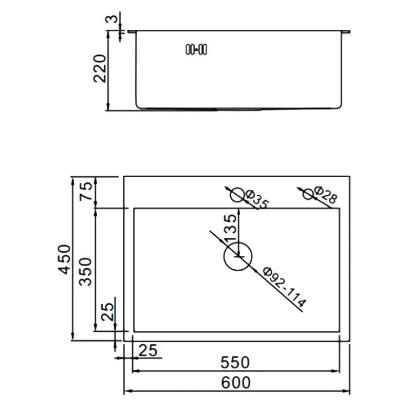 Приобрести gerhans кухонная мойка 60х45 см, графит